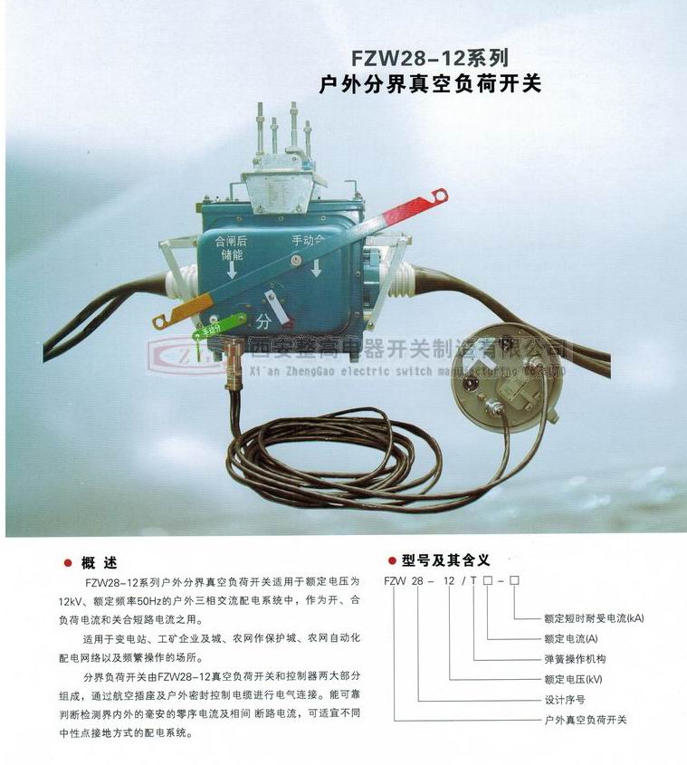 FZW28-12系列戶外分界真空負荷開關